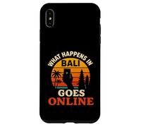 What Happens In Bali Goes Online Retro Sunset Case for iPhone XS Max