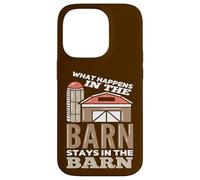 What Happens In The Barn Stays In The Barn Funny Farmer Case for iPhone 14 Pro