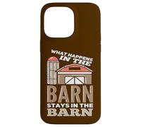 What Happens In The Barn Stays In The Barn Funny Farmer Case for iPhone 14 Pro Max