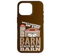 What Happens In The Barn Stays In The Barn Funny Farmer Case for iPhone 16 Pro