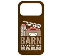 What Happens In The Barn Stays In The Barn Funny Farmer Case for iPhone 17 Pro Max