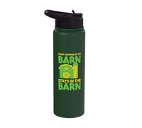 What Happens in The barn Stays in The barn Stainless Steel Insulated Water Bottle