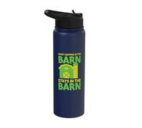 What Happens in The barn Stays in The barn Stainless Steel Insulated Water Bottle