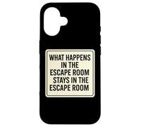 What Happens In The Escape Room Stays Funny Lover Master Fun Case for iPhone 16