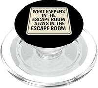 What Happens In The Escape Room Stays Funny Lover Master Fun PopSockets PopGrip for MagSafe