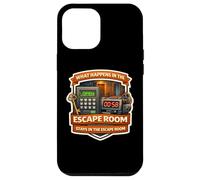 What Happens In The Escape Room Stays Lover Funny Quote Joke Case for iPhone 12 Pro Max