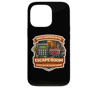 What Happens In The Escape Room Stays Lover Funny Quote Joke Case for iPhone 13 Pro