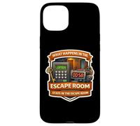 What Happens In The Escape Room Stays Lover Funny Quote Joke Case for iPhone 15 Plus