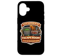 What Happens In The Escape Room Stays Lover Funny Quote Joke Case for iPhone 16