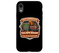 What Happens In The Escape Room Stays Lover Funny Quote Joke Case for iPhone XR