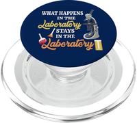 What Happens In The Laboratory Funny Medical Lab Worker PopSockets PopGrip for MagSafe