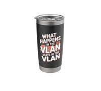 What Happens in The VLAN Stays in The VLAN Network Engineer Stainless Steel Insulated Tumbler