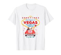 What Happens In Vegas, Just Married Wedding T-Shirt