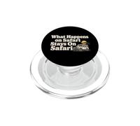 What Happens on Safari Funny Adventure PopSockets PopGrip for MagSafe