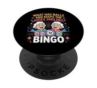 What Has Balls and Keeps The Ladies Smiling Bingo PopSockets Adhesive PopGrip