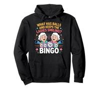 What Has Balls and Keeps The Ladies Smiling Bingo Pullover Hoodie