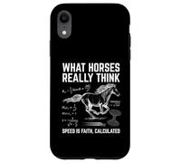 What Horses Really Think Funny Horse Physics Humor Science Case for iPhone XR