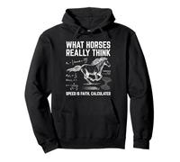 What Horses Really Think Funny Horse Physics Humor Science Pullover Hoodie