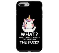 What & I Cannot Stress This Enough The Fck Sign Fuck Unicorn Case for iPhone 7 Plus/8 Plus