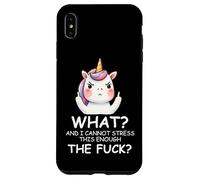 What & I Cannot Stress This Enough The Fck Sign Fuck Unicorn Case for iPhone XS Max