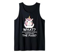 What & I Cannot Stress This Enough The FCK Sign Fuck Unicorn Tank Top