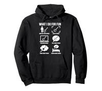 What I Do For Fun Banjo Player Bluegrass Musician Design Pullover Hoodie