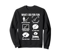 What I Do For Fun Banjo Player Bluegrass Musician Design Sweatshirt