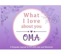What I Love About You Oma: A keepsake Journal to Fill with Love and Memories | I Wrote This Book For You | Prompted Blank Book for Kids to Fill with ... Christmas Or Just To Show How You Love Her!