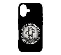 What If Everyone Else Is Just Underthinking Funny ADHD Frog Case for iPhone 17