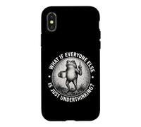 What If Everyone Else Is Just Underthinking Funny ADHD Frog Case for iPhone X/XS