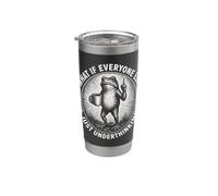 What If Everyone Else is Just Underthinking Funny ADHD Frog Stainless Steel Insulated Tumbler