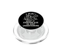 What If Everyone Else is Just Underthinking Funny Frog Joke PopSockets PopGrip for MagSafe