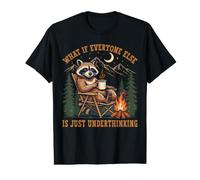 What If Everyone Else is Just Underthinking Raccoon Camping Value Graphic T-Shirt