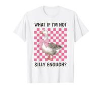 What If I'm Not Silly Enough Vintage Goose Coquette Bow T-Shirt