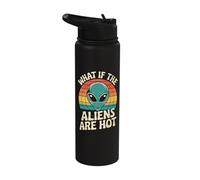 What If The Aliens are Hot Stainless Steel Insulated Water Bottle