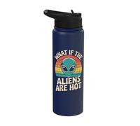 What If The Aliens are Hot Stainless Steel Insulated Water Bottle