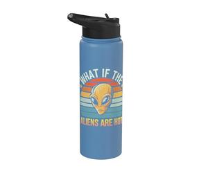 What If The Aliens are Hot Stainless Steel Insulated Water Bottle