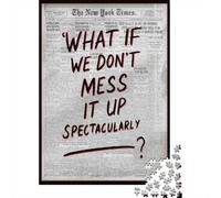 What If We Don't Mess It Up Spectacularly - Funny Office Poster 1000 Piece Jigsaw Puzzle, 38x26cm/1000pcs, for Adults, Relaxing Screen-Free Hobby, Evening Leisure And Time at Home