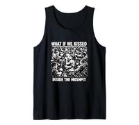 What If We Kissed Inside The Moshpit Funny Rave Techno EDM Tank Top