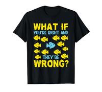 What If You are Right They are Wrong Inspirational Teamwork Value Graphic T-Shirt, Men, Black, XL