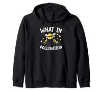 What In Pollination Bee Queen Zip Hoodie