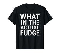 What in the Actual Fudge Value Graphic T-Shirt, Men, Black, XL