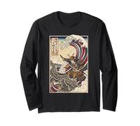 What is A Kilometer Eagle Japanese Wave Ukiyo-e Long Sleeve T-Shirt