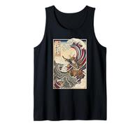 What is A Kilometer Eagle Japanese Wave Ukiyo-e Tank Top