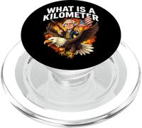 What Is A Kilometer Funny 4th Of July George Washington PopSockets PopGrip for MagSafe