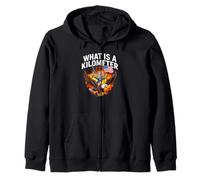 What Is A Kilometer Funny 4th Of July George Washington Zip Hoodie