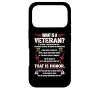 What Is A Veteran That Is Honor Military Veterans Patriotic Case for iPhone 17 Pro
