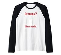 What is A Veteran that is Honor Raglan Baseball Tee