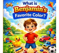 What Is Benjamin's Favorite Color?: A Personalized Colors Book for Toddlers and Preschoolers (Three Hearts Personalized Baby Name Books (Benjamin))