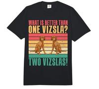 What is Better Than one Vizsla Two Vizslas Comfort Colors Adult Heavyweight T-Shirt